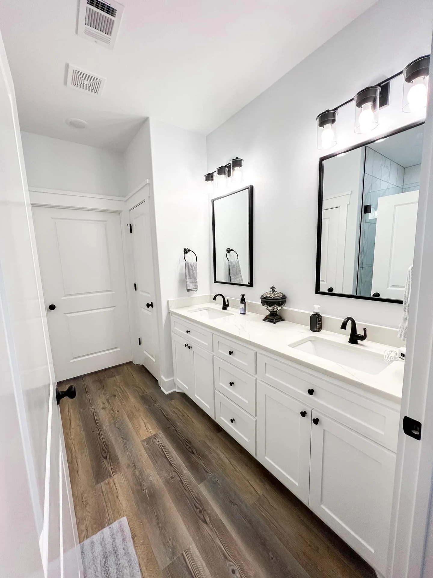 Renovated room with custom details